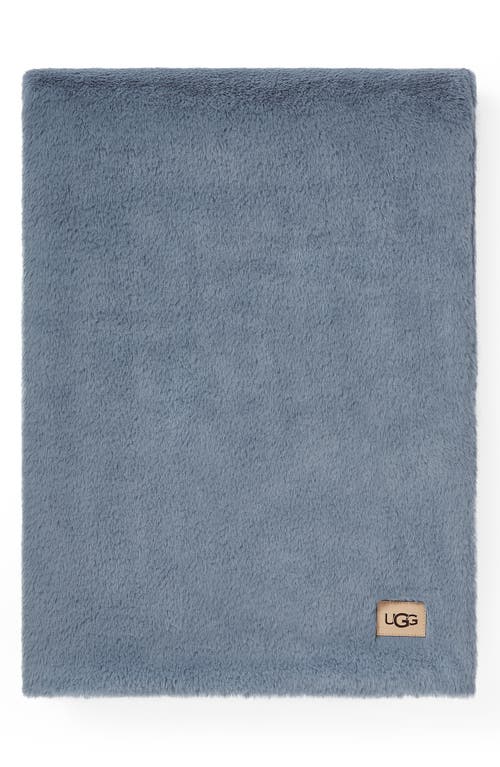 UGG(r) Marcella Faux Fur Throw Blanket in Chambray