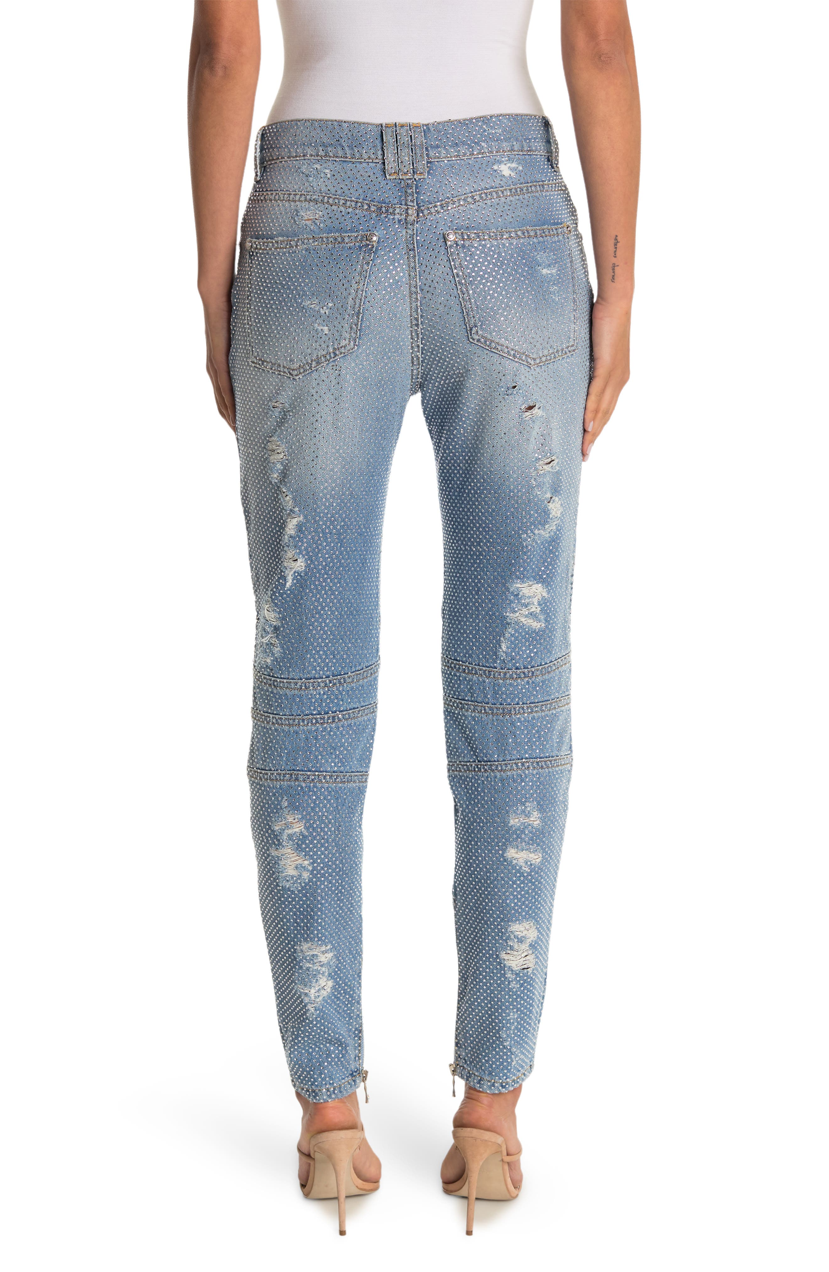 BALMAIN Rhinestone Embellished 
