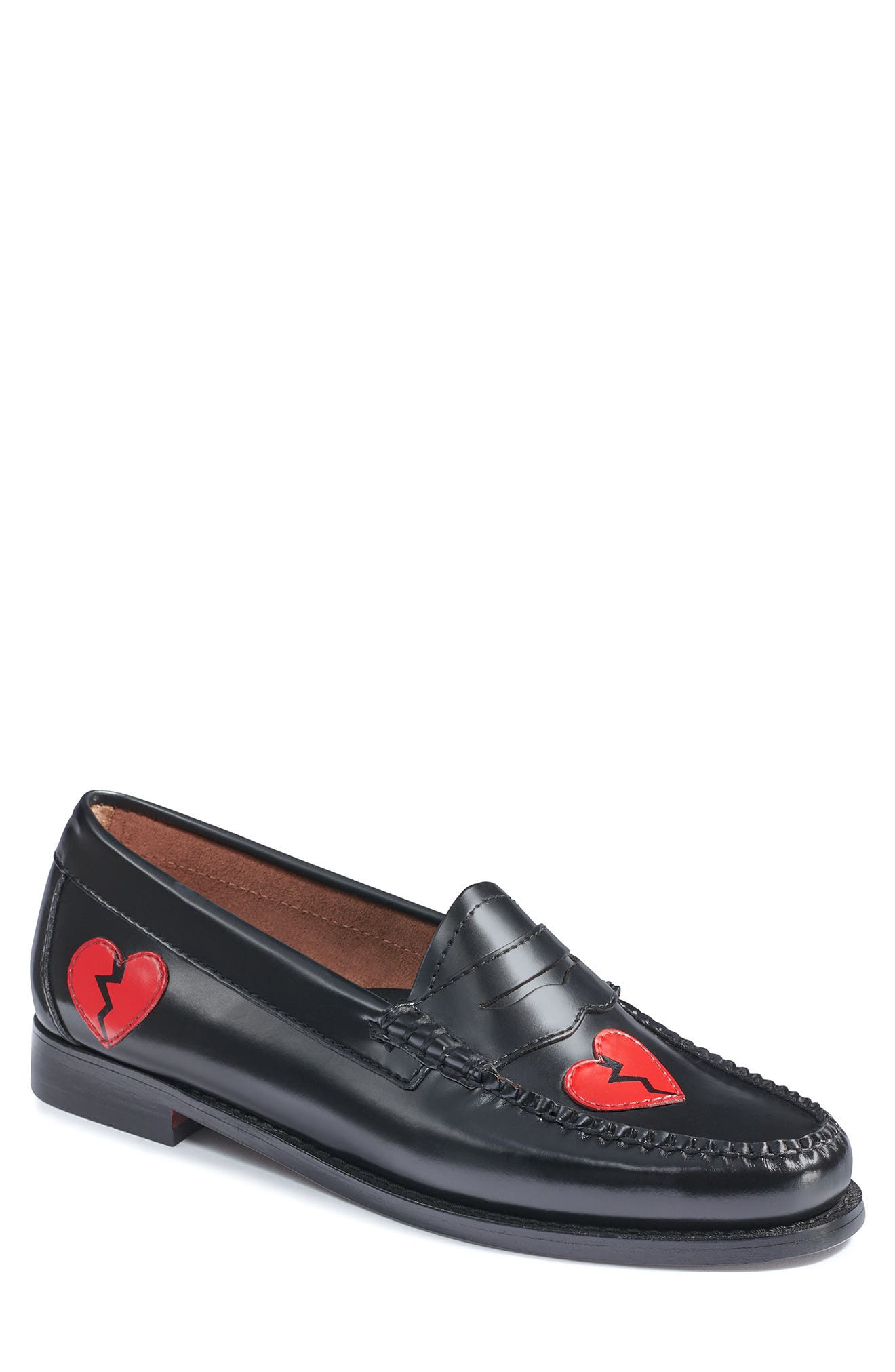G.H. Bass Originals G.H. Bass & Co. Whitney Love Leather Loafer in Black Leather at Nordstrom