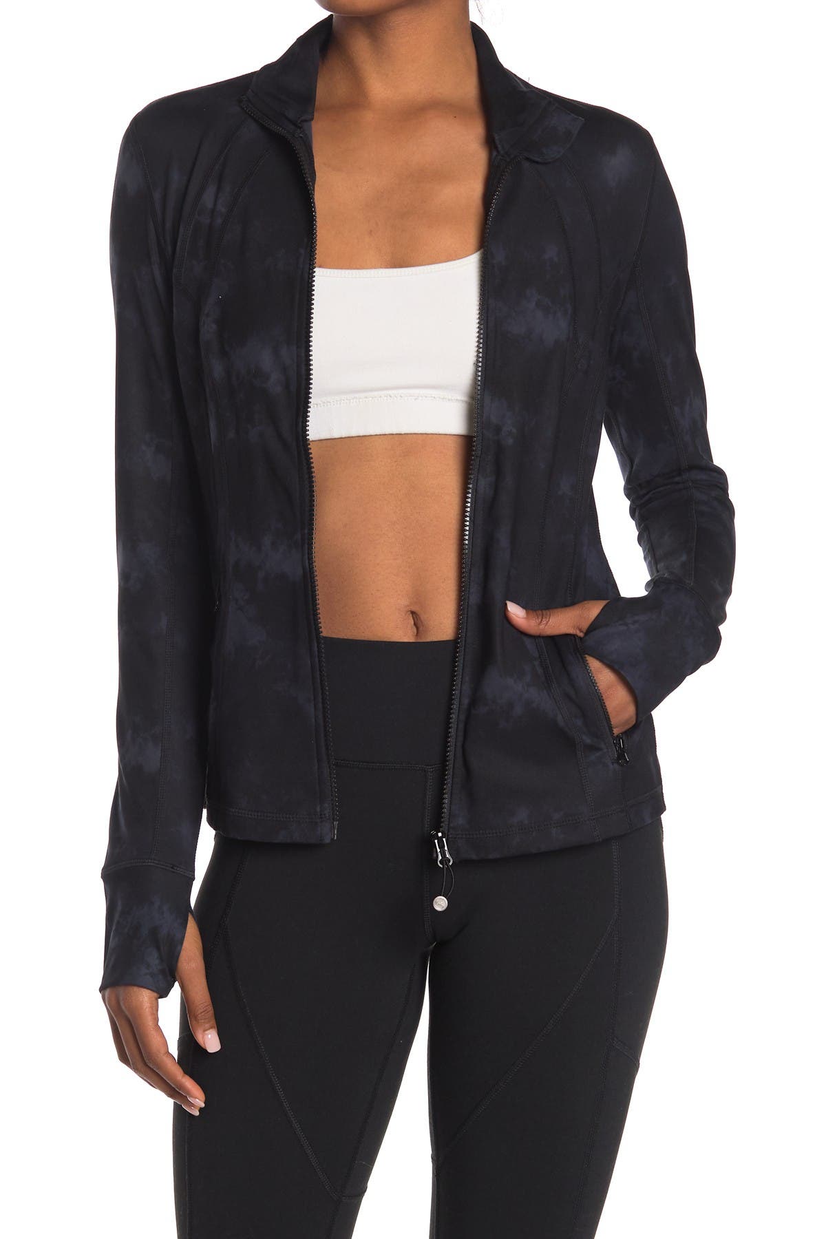 womens zip up workout jacket