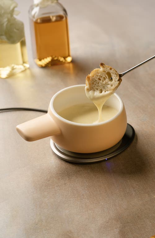 Ohom Fondi Self-heating Fondue Set In Rosy Apricot