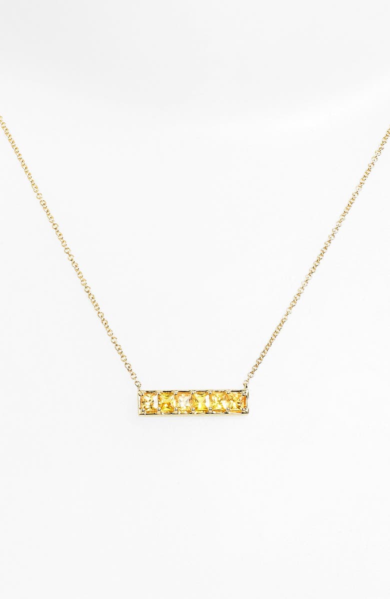 Dana Rebecca Designs 'Allison Joy' Sapphire Bar Pendant Necklace ...
