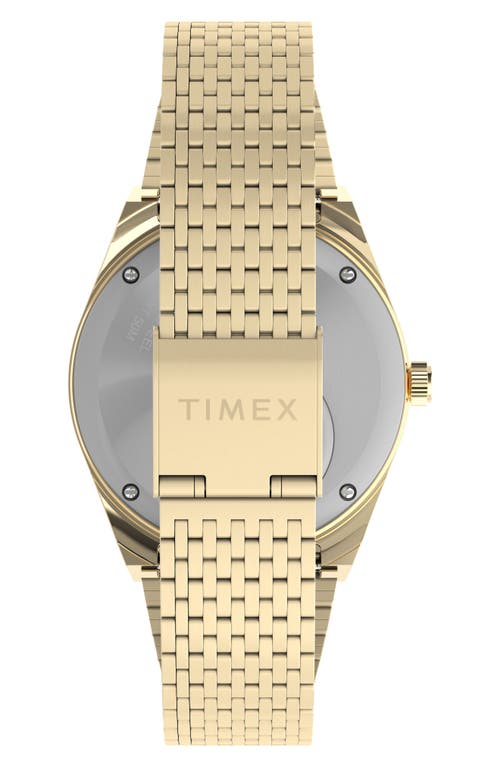 Shop Timex ® Q Falcon Eye Bracelet Watch, 38mm In Goldone/black