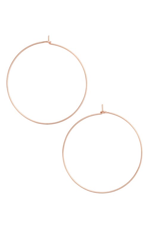 Nashelle Large Pure Hoop Earrings in Rose Gold at Nordstrom