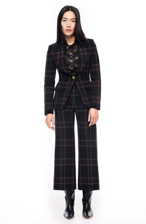 Shop Smythe Hutton Windowpane Check Blazer In Rosewood Plaid