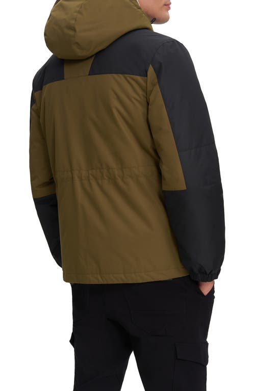 Noize Sylas Colorblock Jacket In Moss