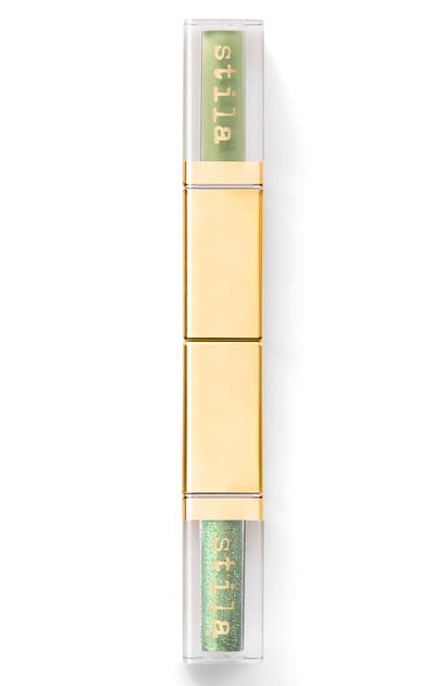 STILA DOUBLE DIP SUEDE SHADE AND GLITTER & GLOW LIQUID EYESHADOWS