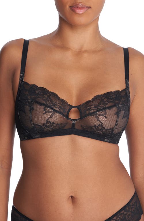 Shop Natori Statement Wireless Full Fit Bra In Blk/cafe