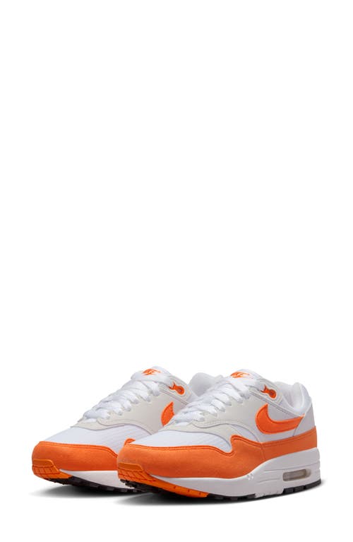 Nike Air Max 1 '87 Sneaker In Grey/orange/black