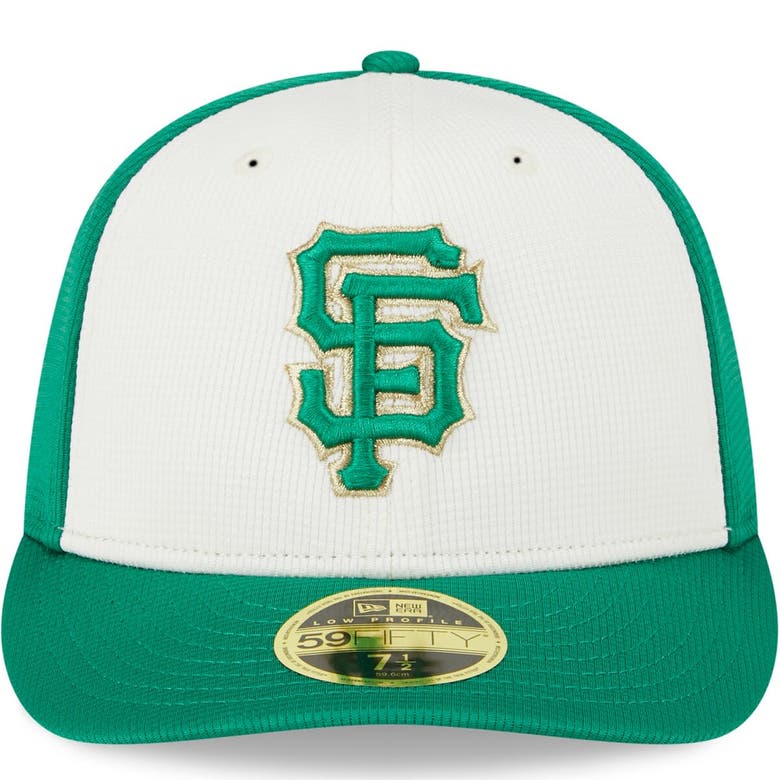 Shop New Era White/green San Francisco Giants 2024 St. Patrick's Day Low Profile 59fifty Fitted Hat