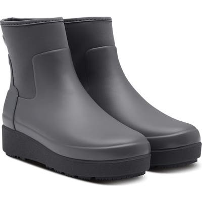 Hunter Original Refined Creeper Chelsea Boot, Grey
