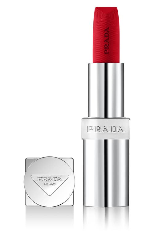 Monochrome Soft Matte Refillable Lipstick in R127 Carmino - Warm Red