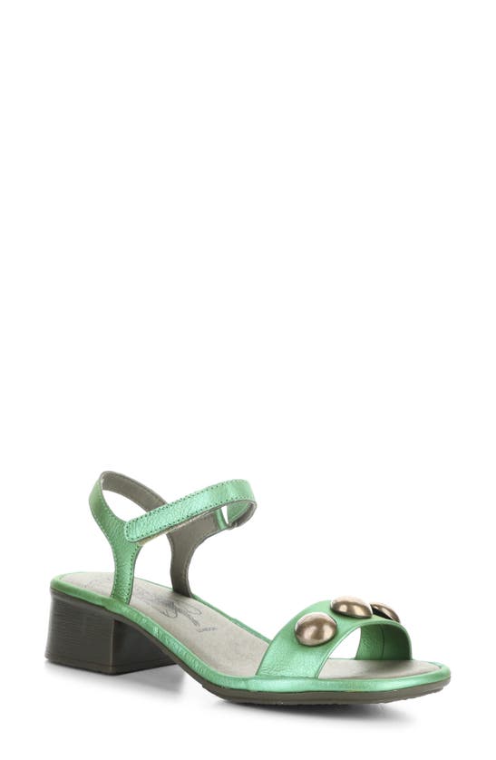 Fly London Exie Ankle Strap Sandal In Green Idra