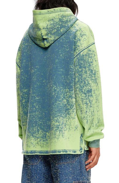 Shop Diesel ® S-baxt Burnout Hoodie In Blue