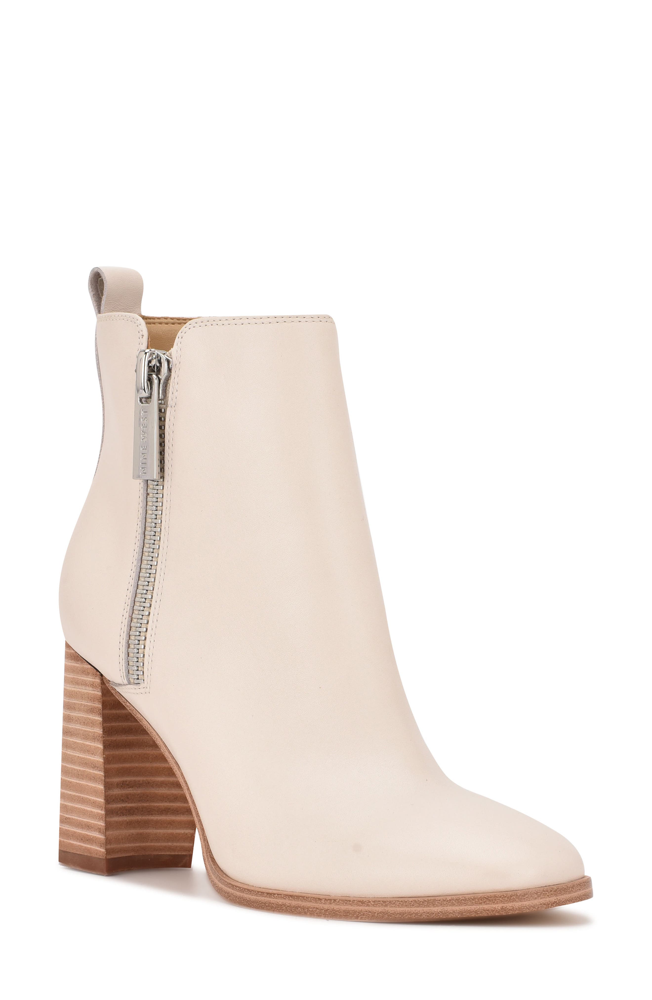 nine west dips block heel booties