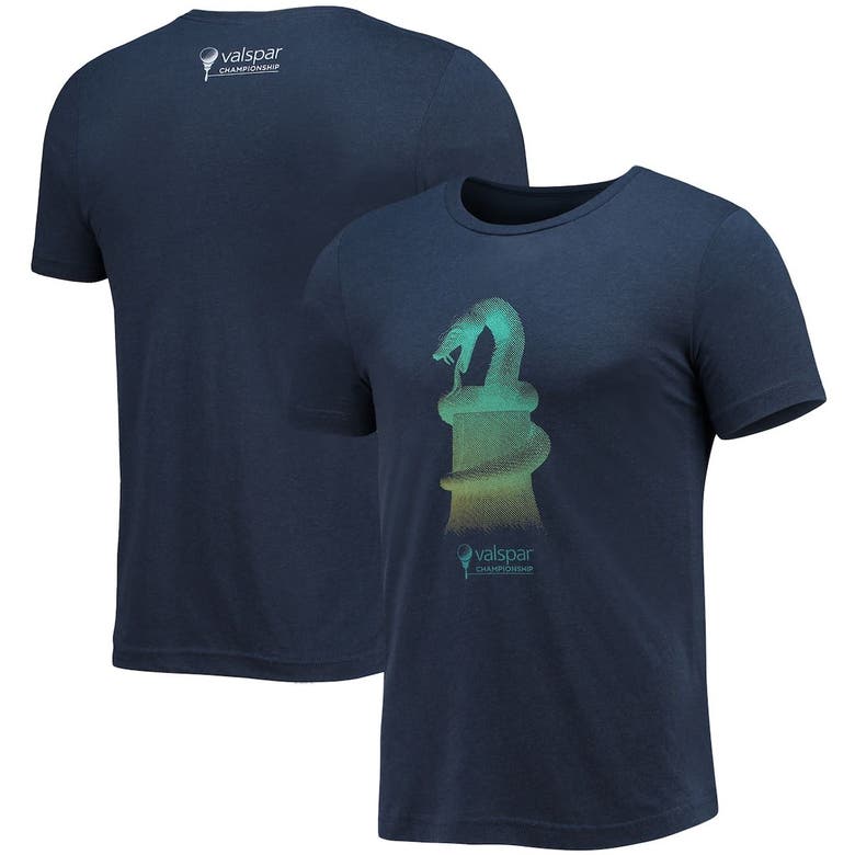Ahead Navy Valspar Championship Snake Tri-blend T-shirt