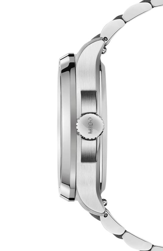 Mido Men's Swiss Automatic Multifort Stainless Steel Bracelet Watch 41mm In Green