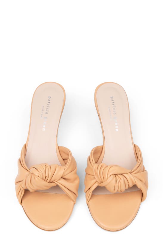 Patricia Green Savannah Wedge Slide Sandal In Beige