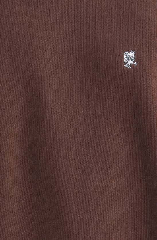 Shop Quiet Golf Embroidered Owl Cotton Sweatshirt In Brown