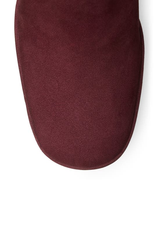 Stuart Weitzman Skyhigh 145mm Suede Platform Boots In Cabernet