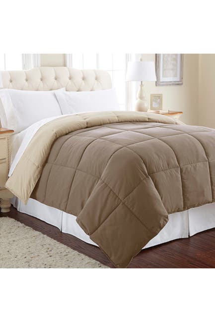 Modern Threads Down Alternative Reversible Twin Comforter Stone Champagne Nordstrom Rack