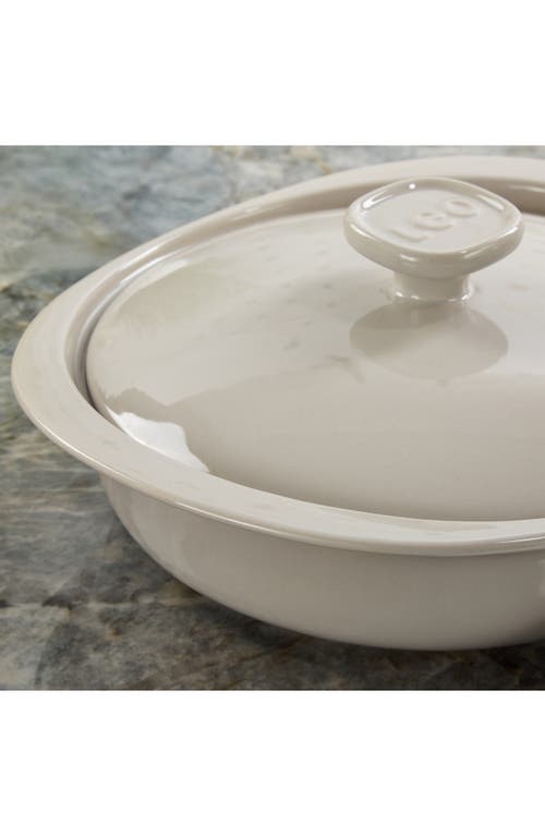Berghoff Leo Balance 4-piece Ceramic Covered Caserole Dish In Green/ivory