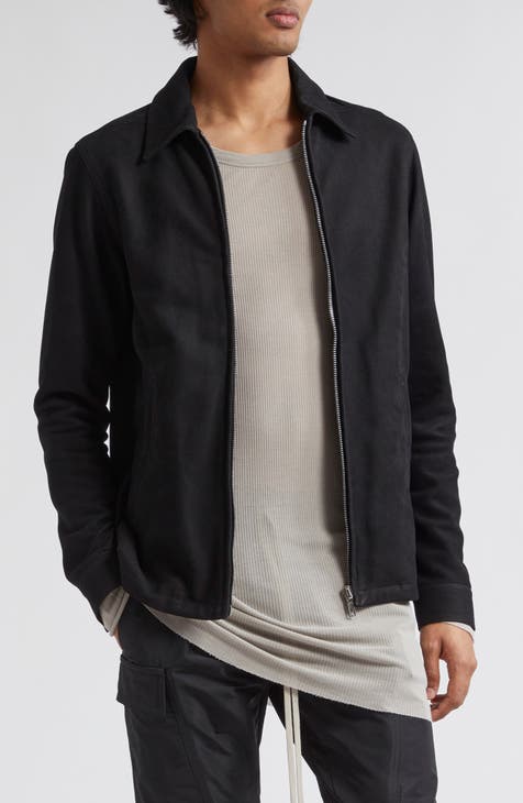 Theory Quilted Faux Leather Shirt Jacket