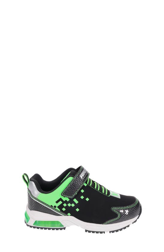 Shop Sg Footwear X Minecraft® Kids' Light-up Sneaker In Black Green