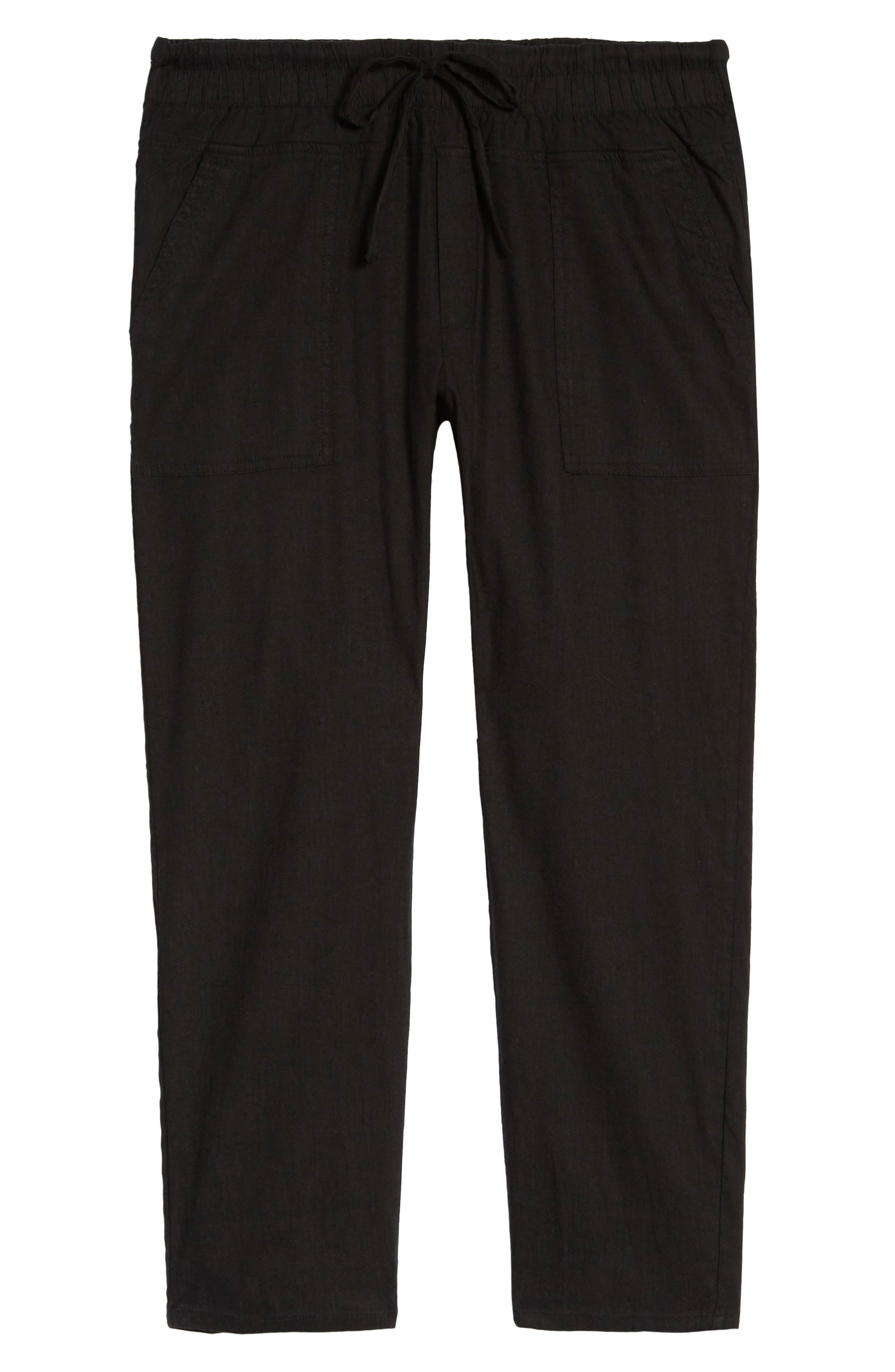 Kut From The Kloth Drawcord Waist Crop Pants In Oxford