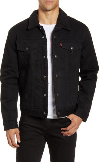 Faux shearling lined denim jacket hotsell