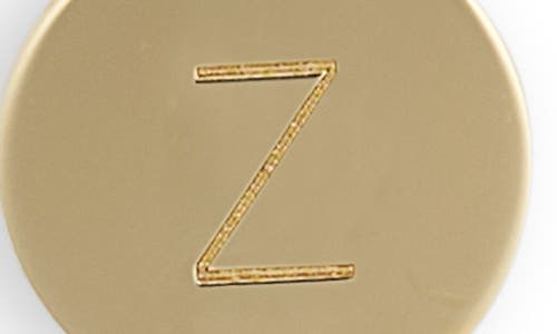 Meshmerise Initial Disc Charm Bracelet In Yellow-z