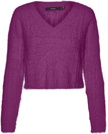 Vero Moda Wilda Cropped Jumper in Pink