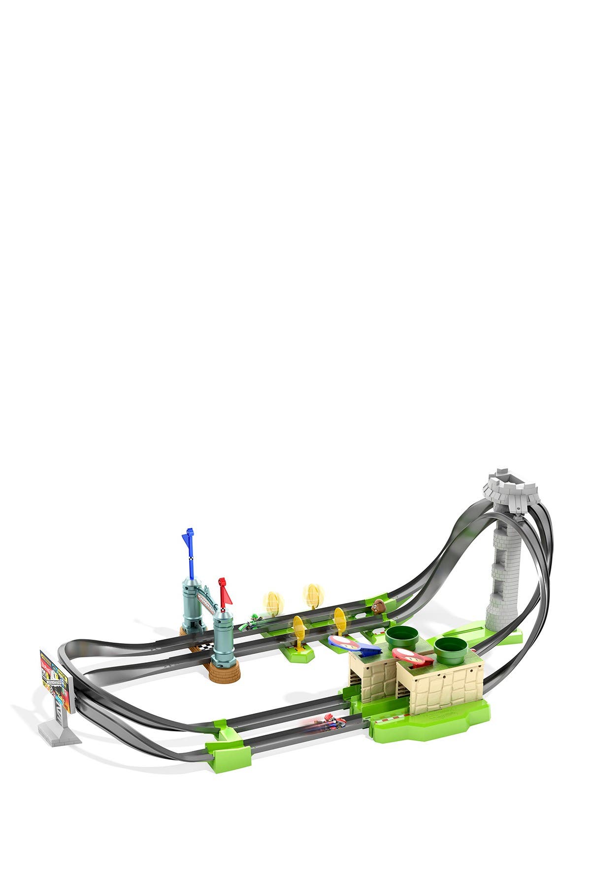 hot wheels mario kart mario circuit lite track set