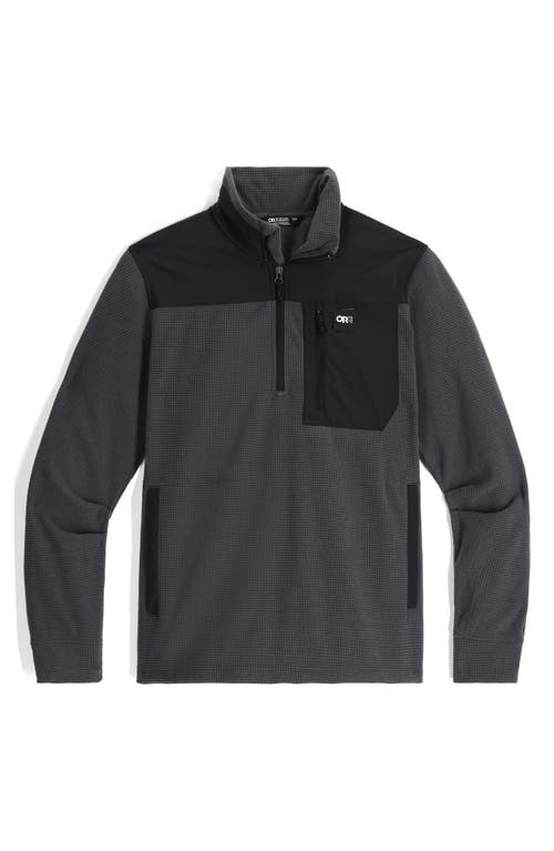 Shop Outdoor Research Trail Fleece Quarter Zip In Storm