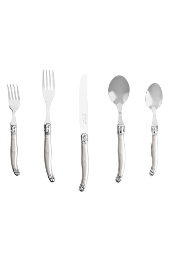 French Home 20pc Laguiole Flatware Set, Service For 4 In Pewter