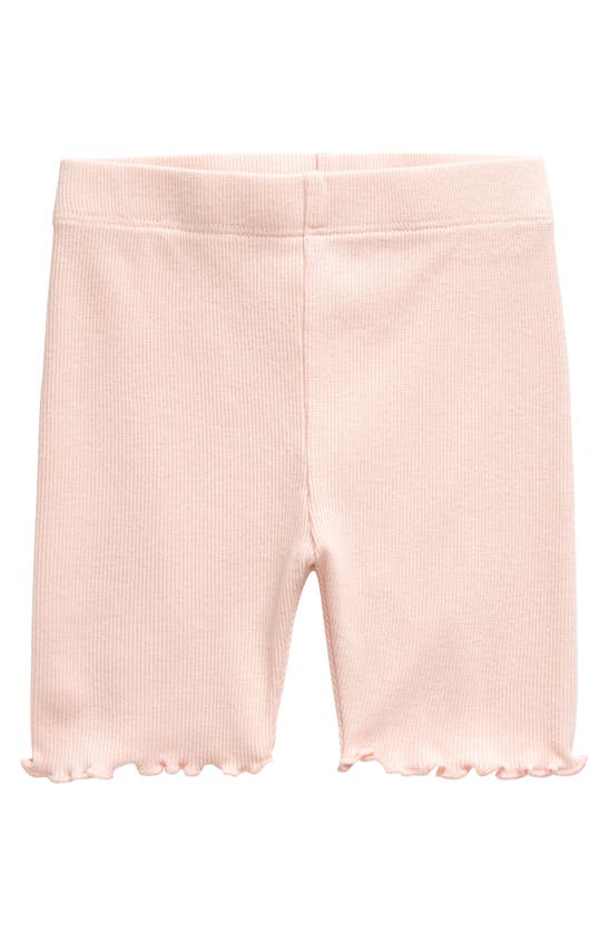 Shop Nordstrom Everyday Rib Bike Shorts In Pink Lotus