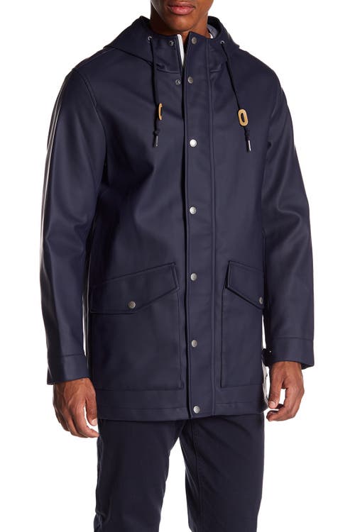 Shop Levi's Rainy Days Hooded Jacket In Navy