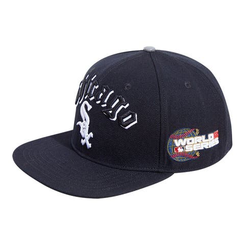 Men's Pro Standard Black Charlotte Hornets Old English Snapback Hat