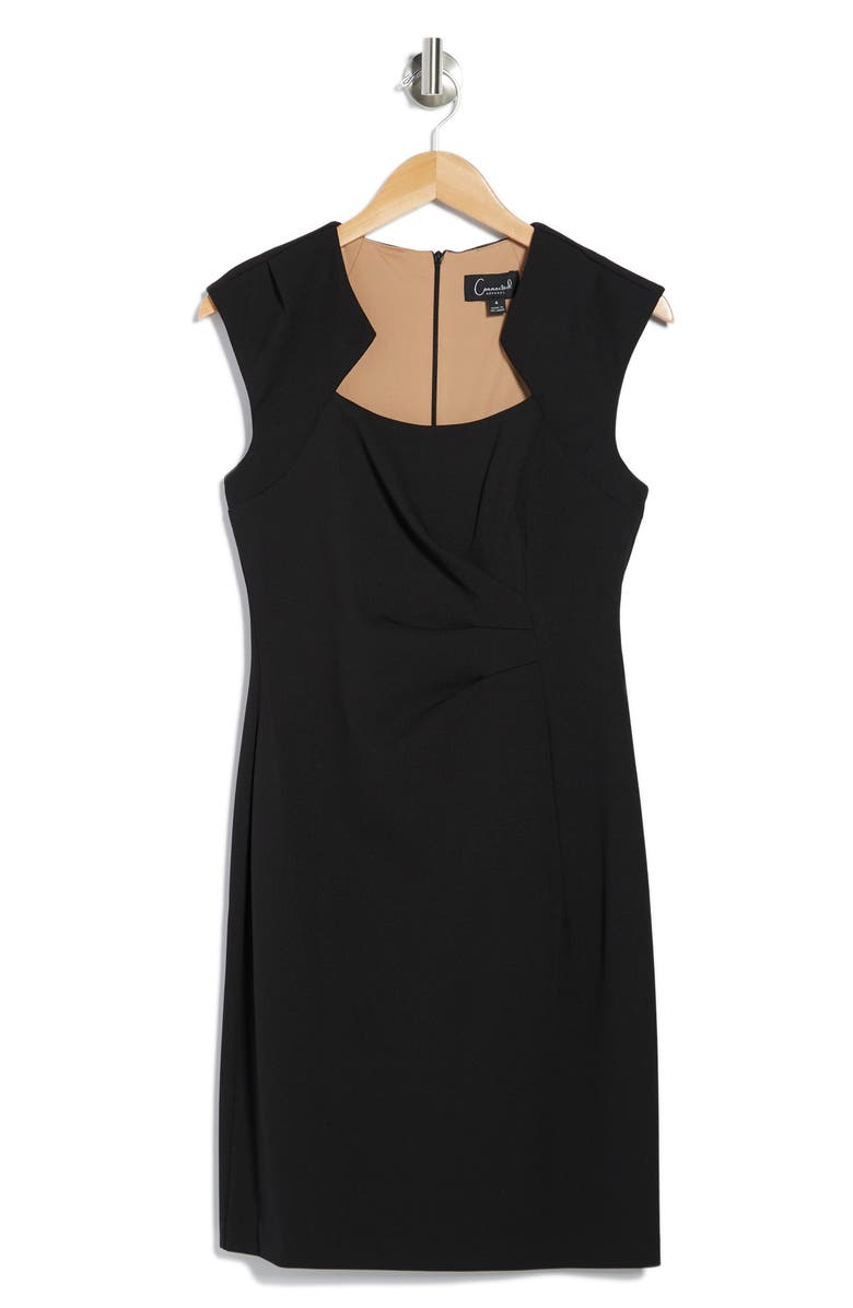 Connected Apparel Cut-Out Neck Mini Dress | Nordstrom