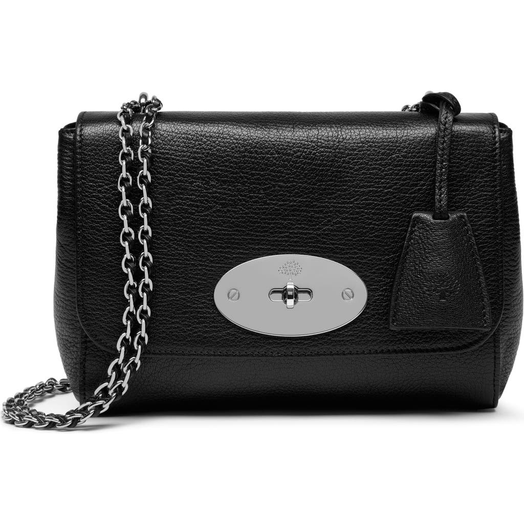 Mulberry Lily Convertible Leather Shoulder Bag In Black