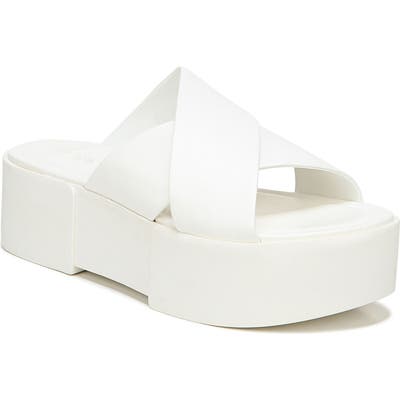 Sarto By Franco Sarto Dyanna Platform Slide Sandal, White
