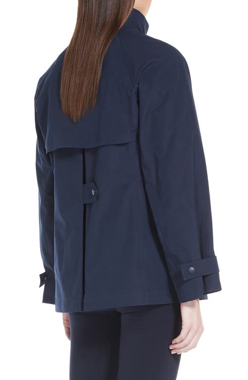 Shop Max Mara Leisure Bertone Water Resistant Jacket With Quilted Bib In Midnight Blue