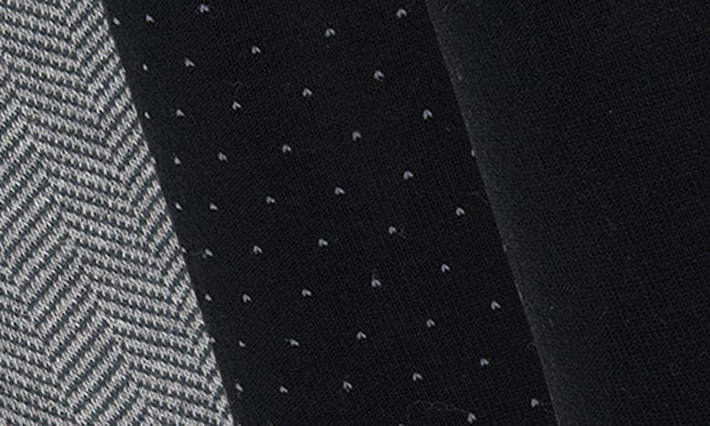 Brooks Brothers Assorted 3-pack Essential Dress Socks In Black