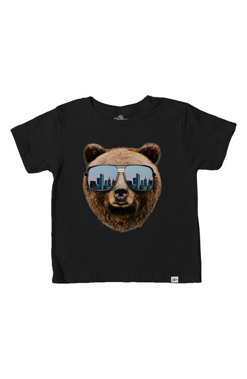 Kid Dangerous Kids' Bear Shades Cotton Graphic T-Shirt in Black