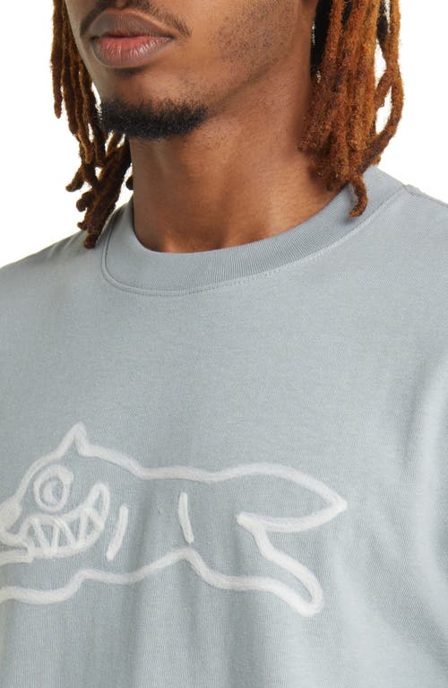 Icecream Burner Oversize Running Dog T-shirt In Quarry