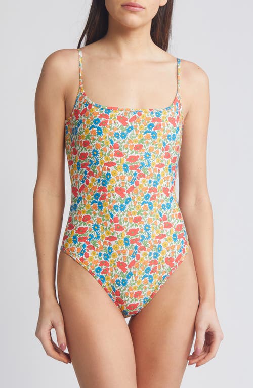 x Liberty London Floral One-Piece Swimsuit in Red Multi