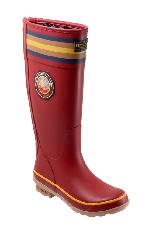 Pendleton Zion National Park Waterproof Tall Boot Red at Nordstrom,