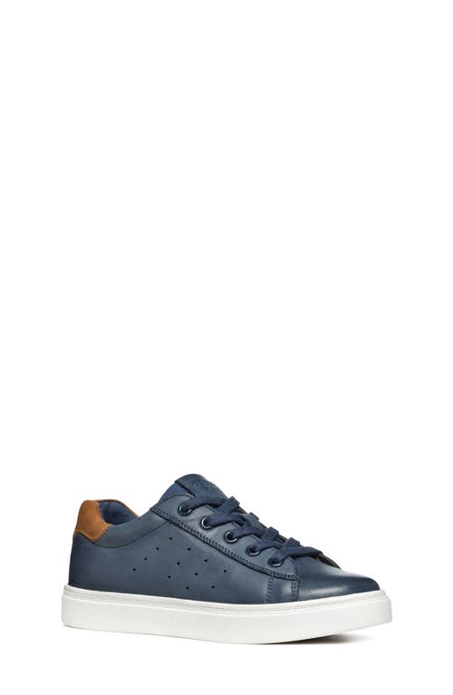 Geox Kids' Nashik Sneaker In Blue/brown