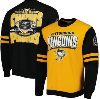 Mitchell & Ness Gold/Black Pittsburgh Penguins 1992 Stanley Cup Champions Pullover Sweatshirt