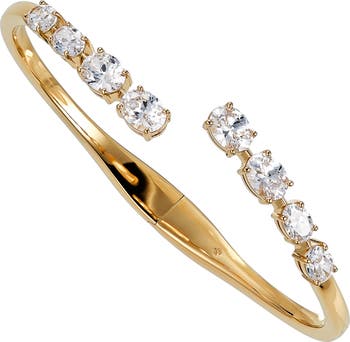 Nadri pave 2025 hinged crossover bracelet